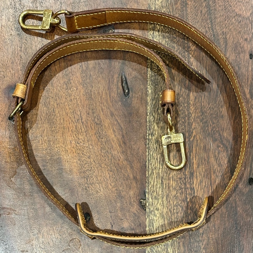 Authentic Louis Vuitton Leather Adjustable Strap